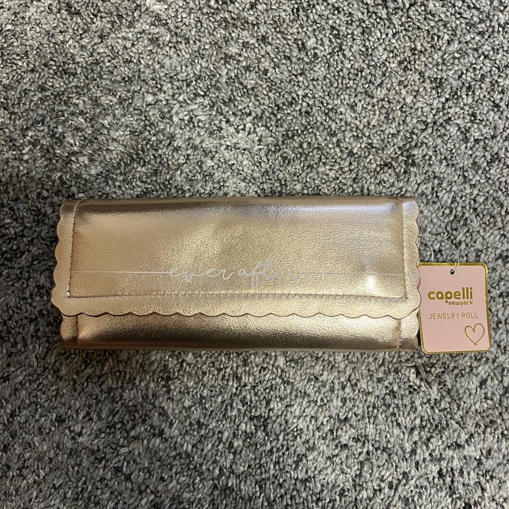 Capelli of New York Rose Gold Jewelry Roll